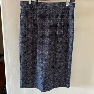 Navy and white skirt